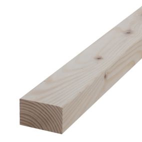 Essentials Smooth Planed Round edge Treated Whitewood spruce CLS timber (L)3m (W)89mm (T)38mm CLSU02