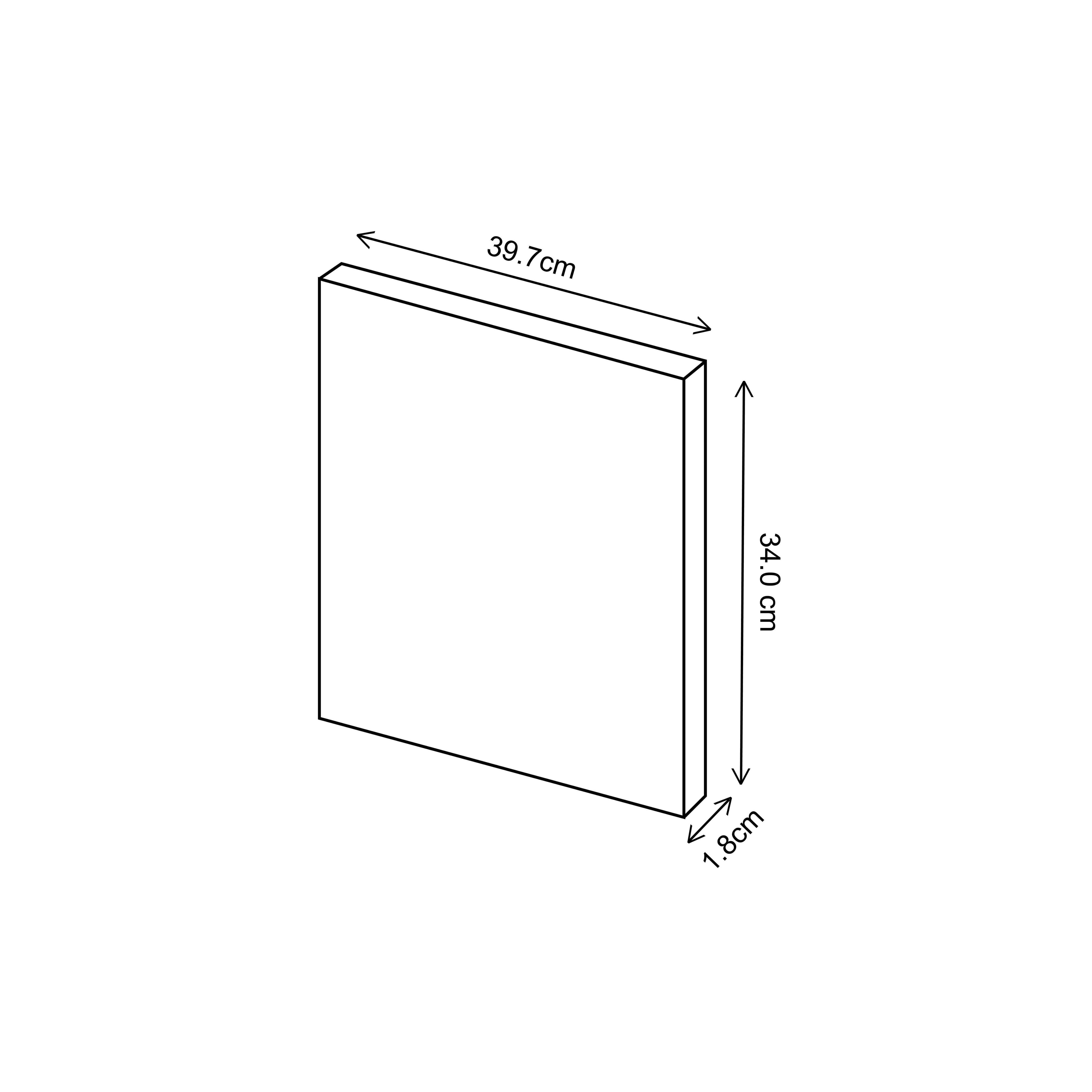Ethos Matt indigo Drawer front, Pack of 2 (H)340mm (W)397mm (T)18mm