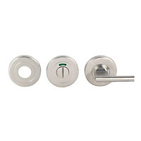 Eurospec Satin Chrome effect Stainless steel Door knob (Dia)52mm