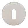 Eurospec Stainless steel Door escutcheon (Dia)54, Pack of 2