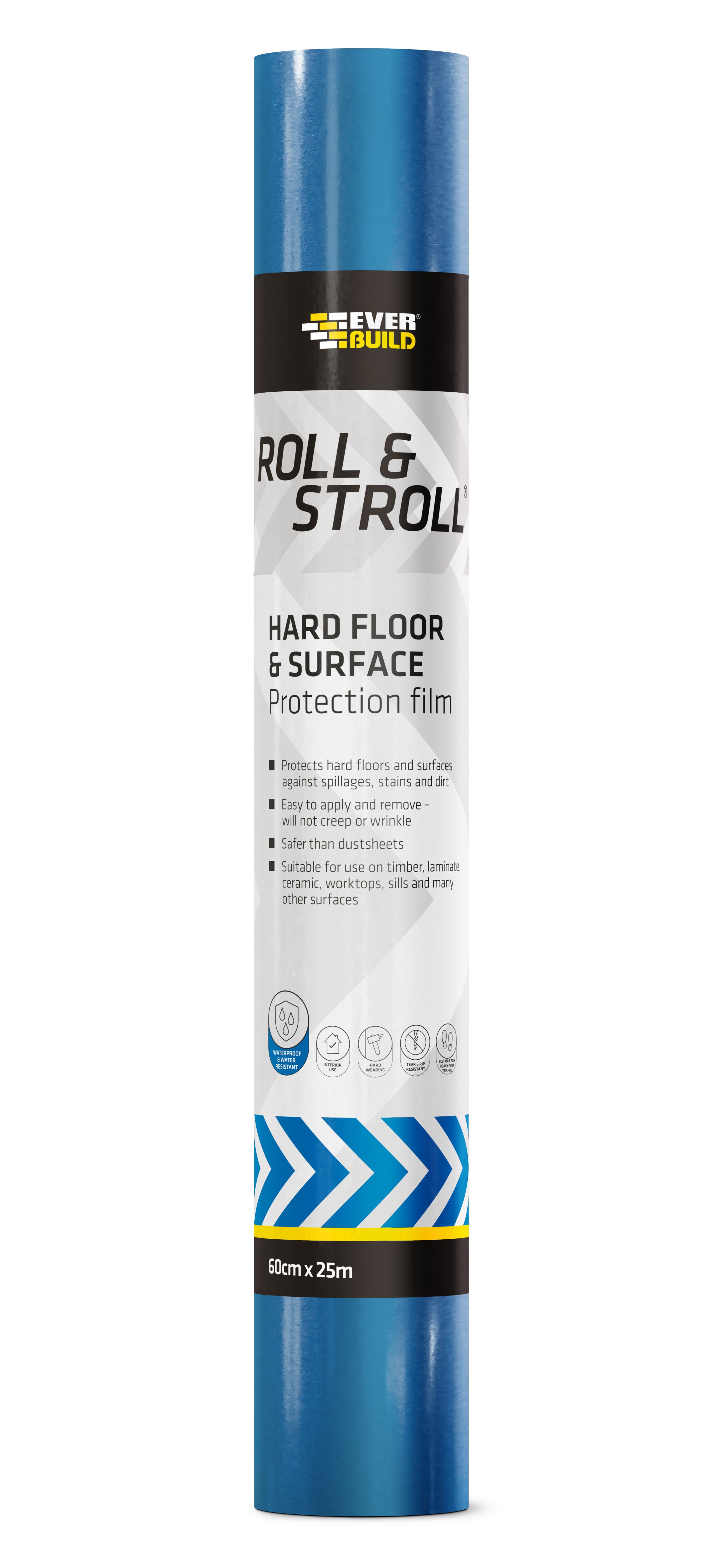Everbuild Roll & Stroll Non-slip Plastic Hard surface protector roll, (L)25m x (W)0.6m