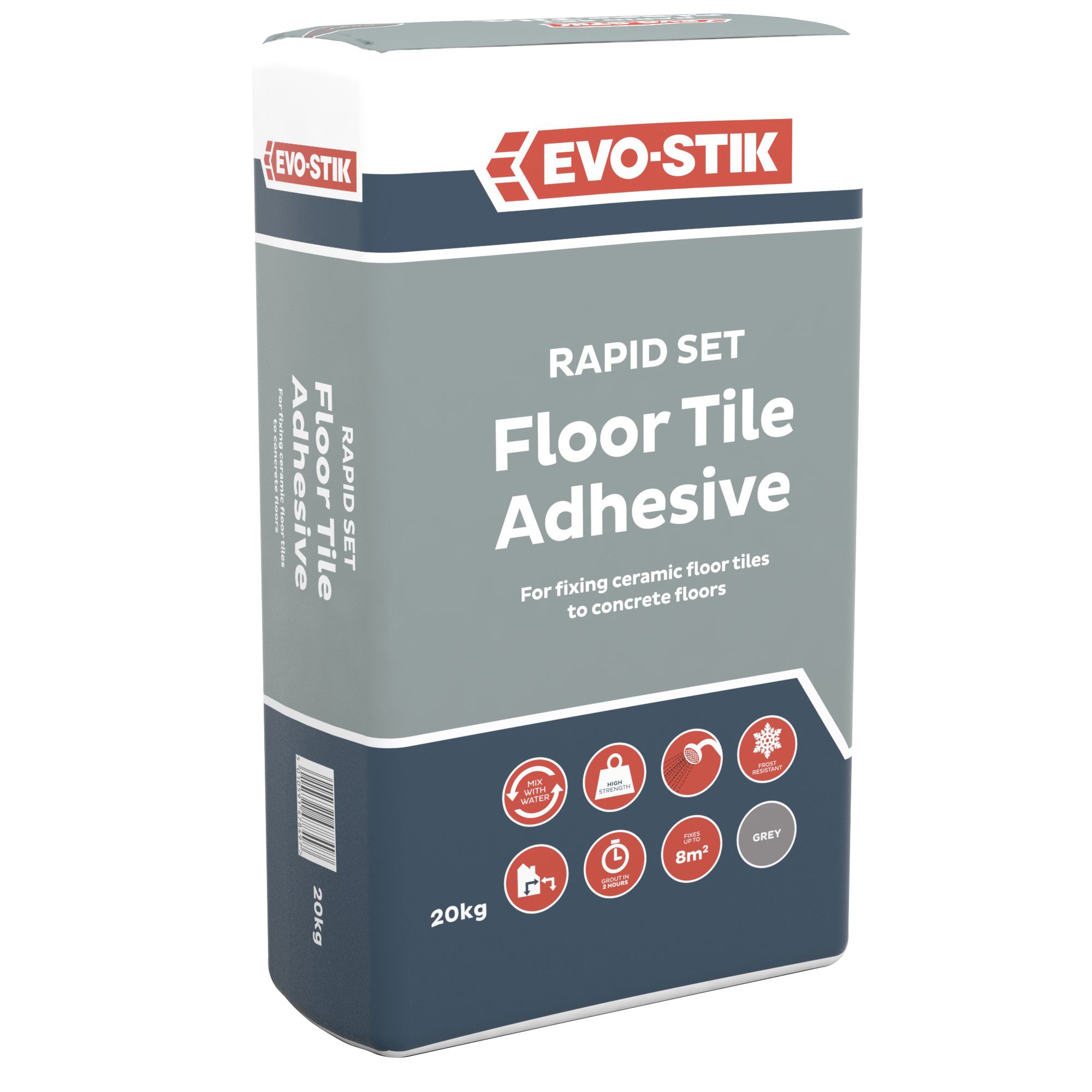 Evo-Stik Grey Floor tile Adhesive, 20kg