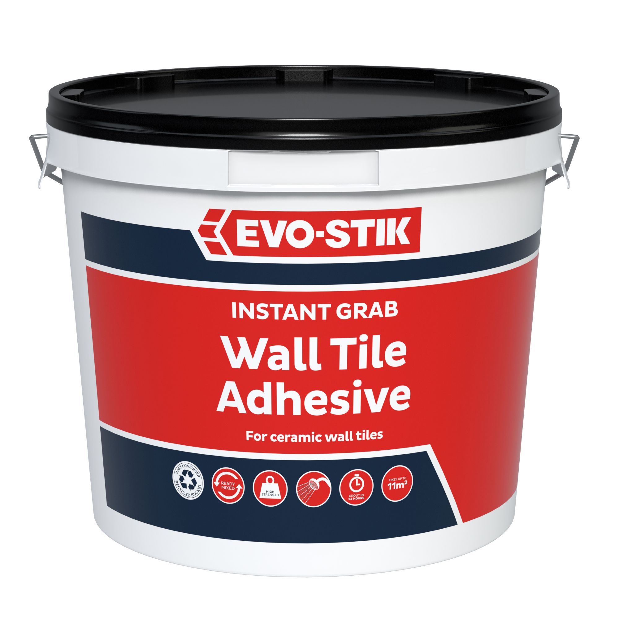 Evo-Stik Ready mixed Cream Wall tile Adhesive, 14.7kg