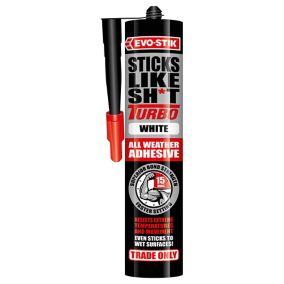 Evo-Stik Sticks Like Sh*t Waterproof Solvent-free White Grab adhesive 290ml