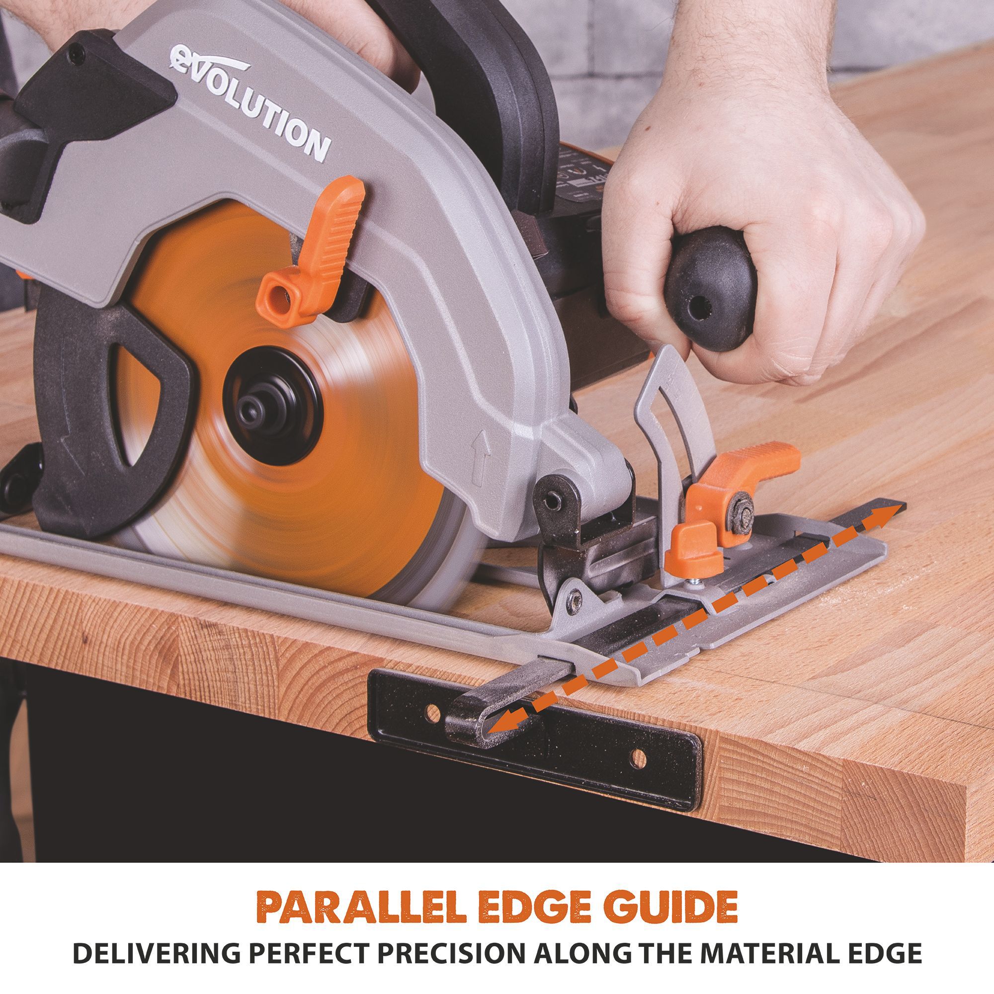 Evolution 1200W 240V 185mm Corded Circular saw R185CCSL240