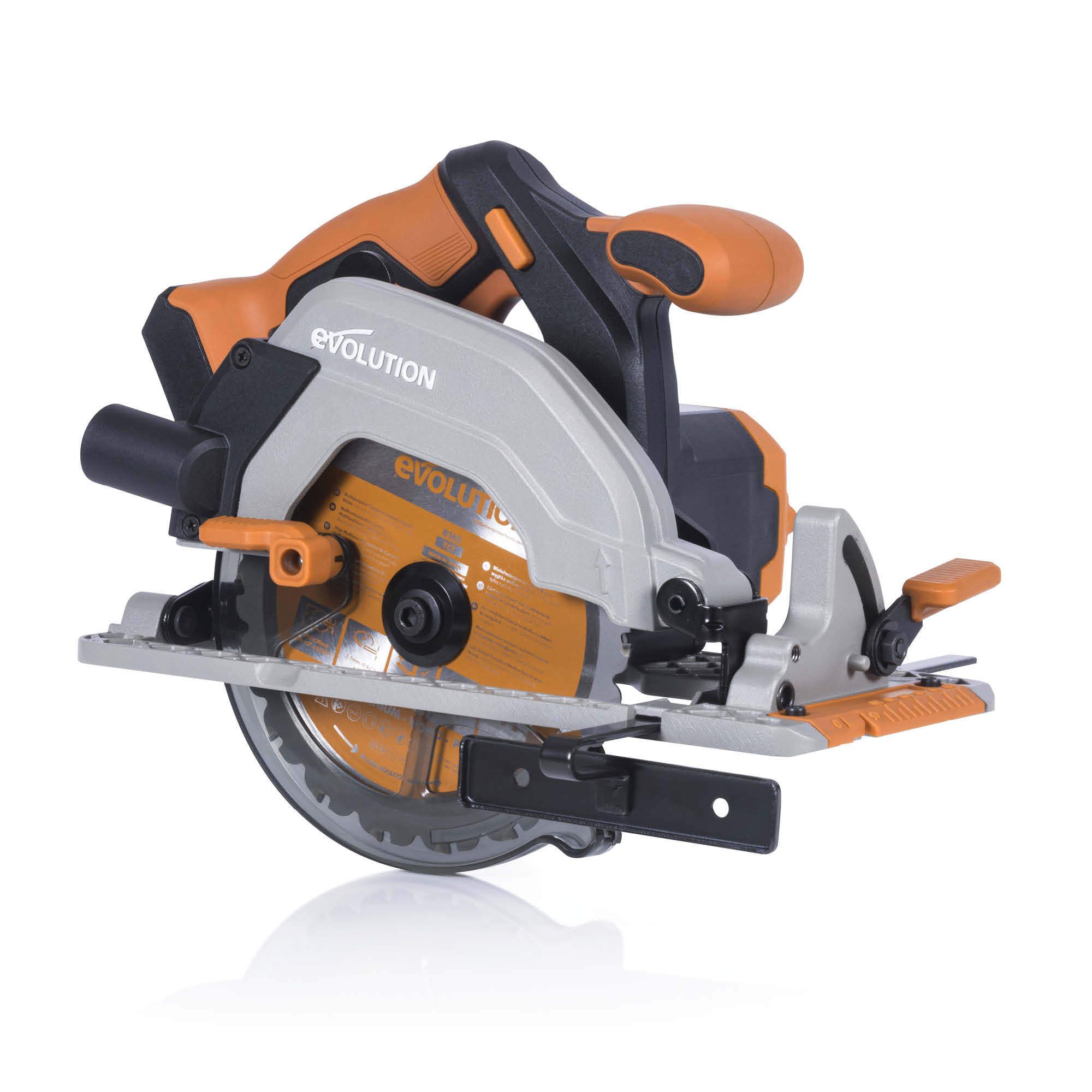 Evolution 18V 165mm Replaceable carbon brushed Cordless Circular saw (Bare Tool) - R165CCS-Li 18V