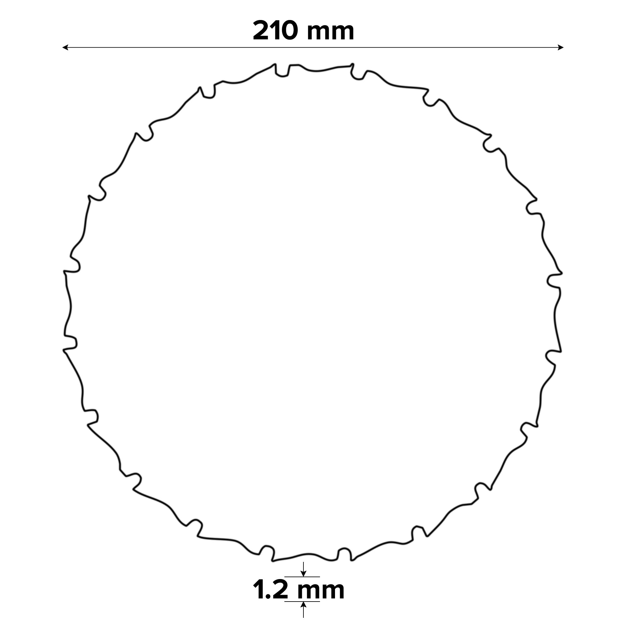 Evolution 20T Circular saw blade (Dia)210mm