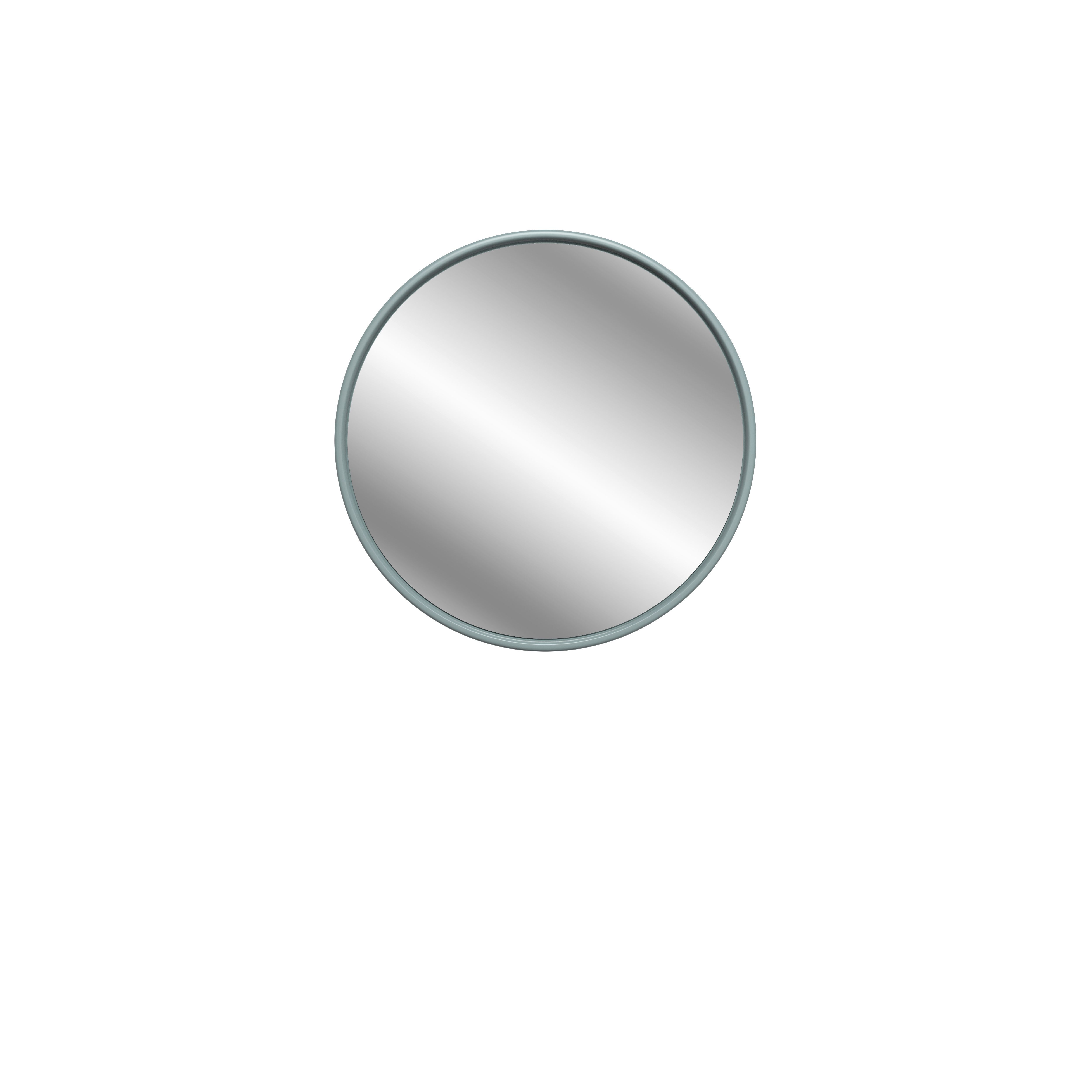 Exbury Seagreen Ash Round Wall-mounted Bathroom Mirror (H)55cm (W)55cm