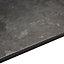 Exilis Lave black Granite effect Square edge Laminate Worktop 1.25cm x 42.5cm x 150cm