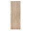 Exmoor Flush Medium-density fibreboard (MDF) Oak veneer Sliding Door, (H)2040mm (W)830mm