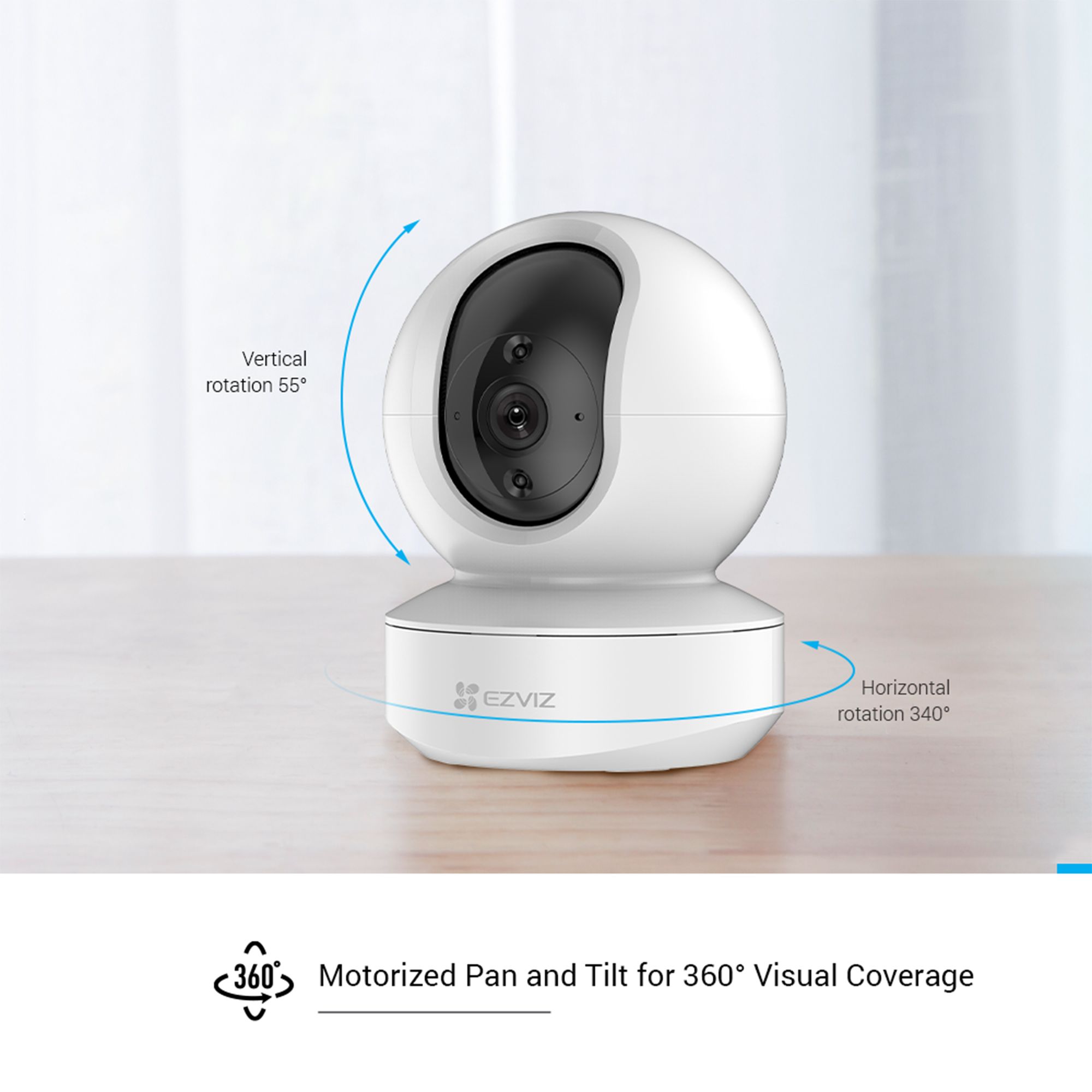 A 360 pan & tilt sale smart camera