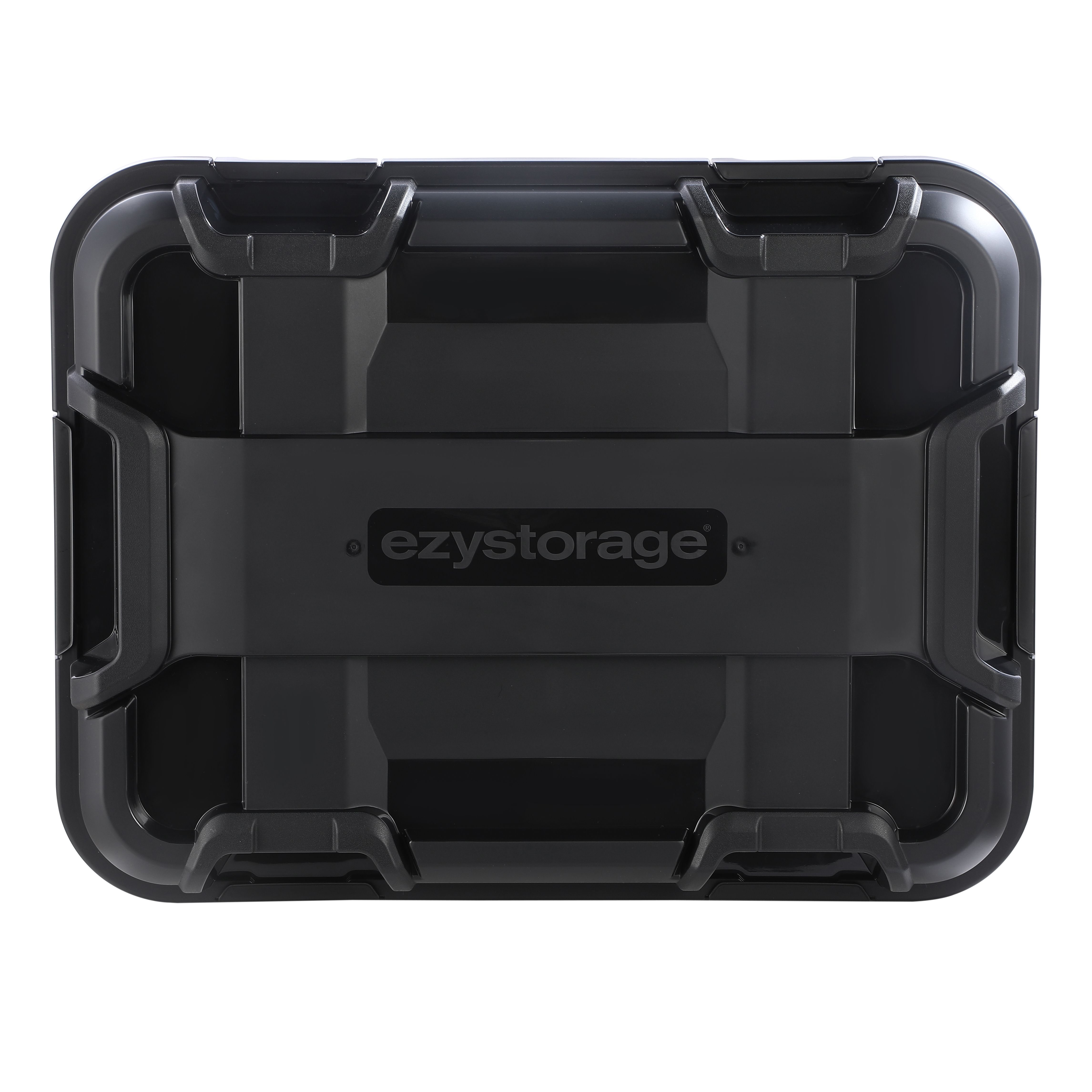 Ezy Storage Bunker tough Black 160L XXL Stackable Wheeled Storage box with Lid
