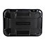 Ezy Storage Bunker tough Black 80L Large Stackable Wheeled Storage box with Lid