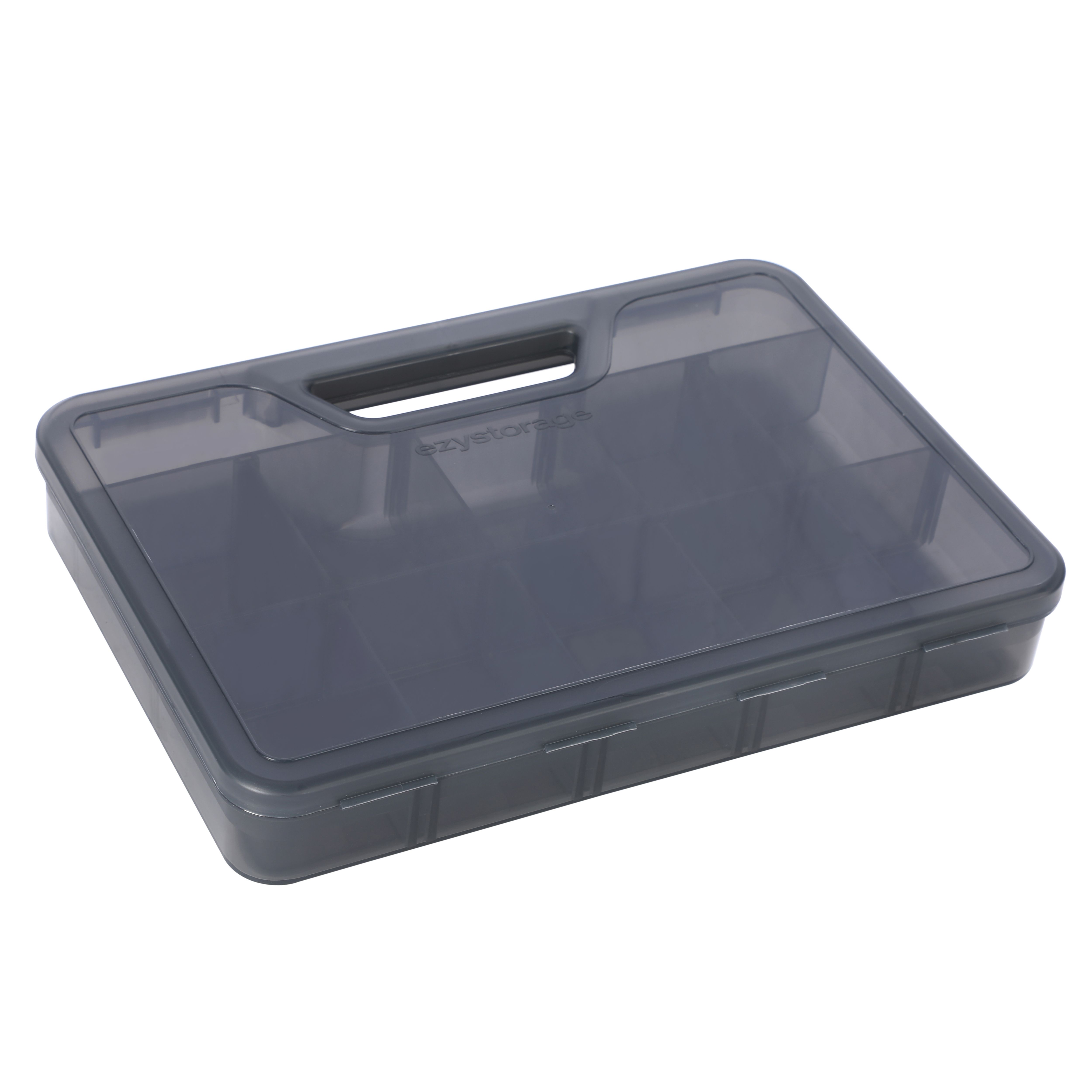 Ezy Storage Bunker tough Clear 12 compartment Organiser