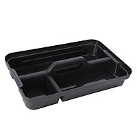 Ezy Storage Bunker tough Grey 3 compartment Insert tray