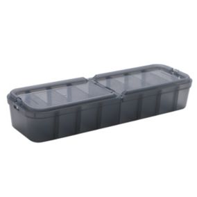 Ezy Storage Bunker tough Grey 8 compartment Insert tray