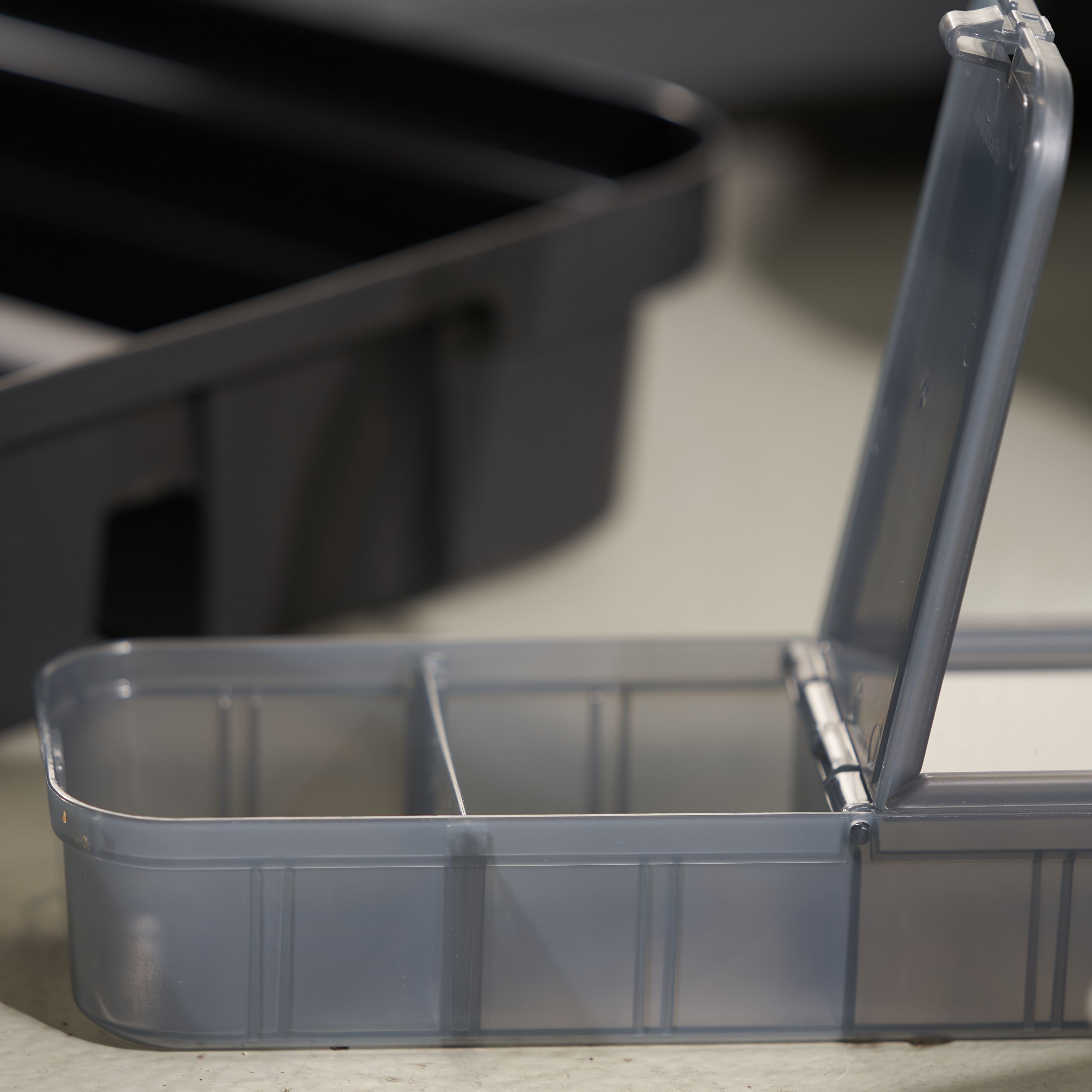 Ezy Storage Bunker tough Grey 8 compartment Insert tray
