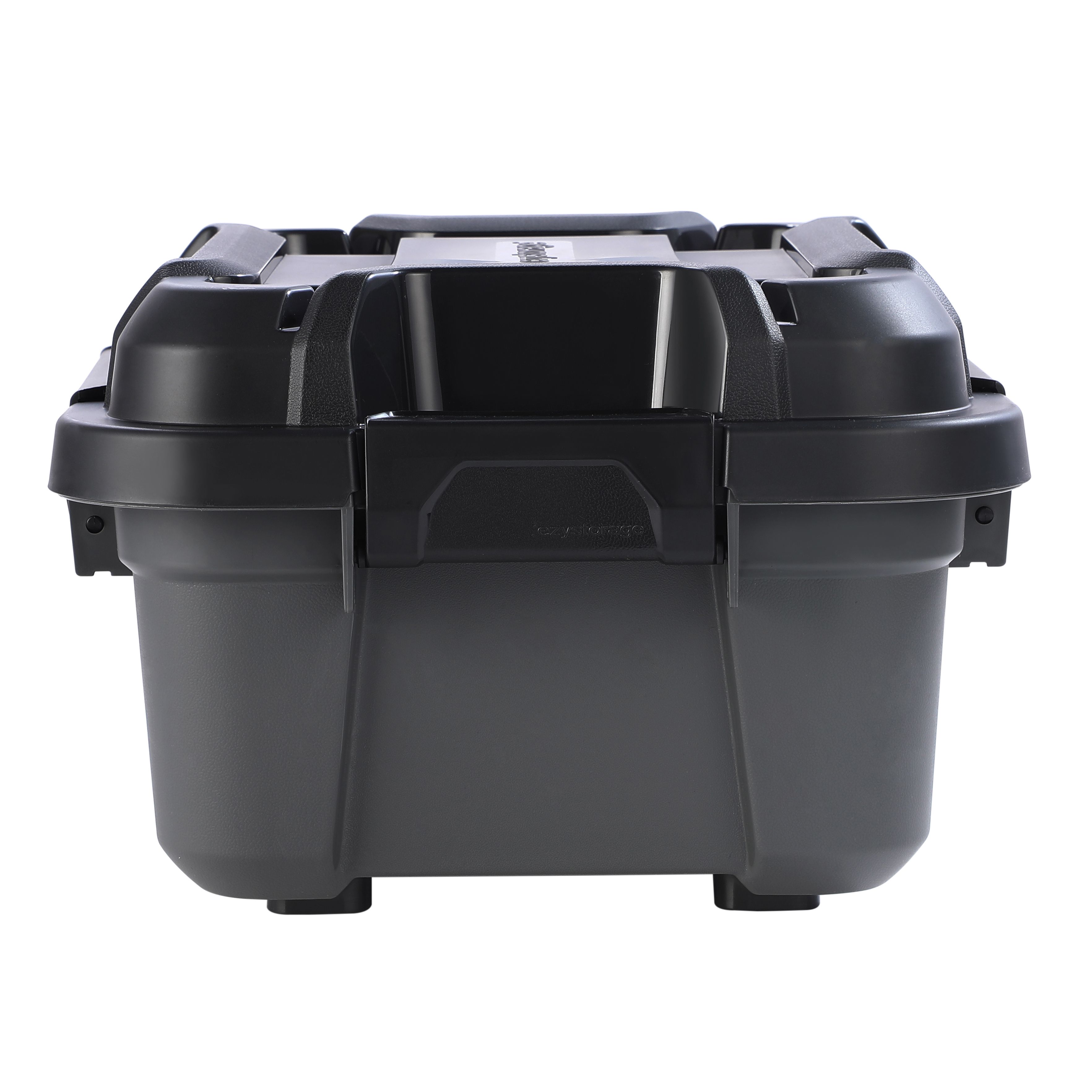 Ezy Storage Bunker tough Heavy duty Black 12L XS Stackable Storage box with Lid