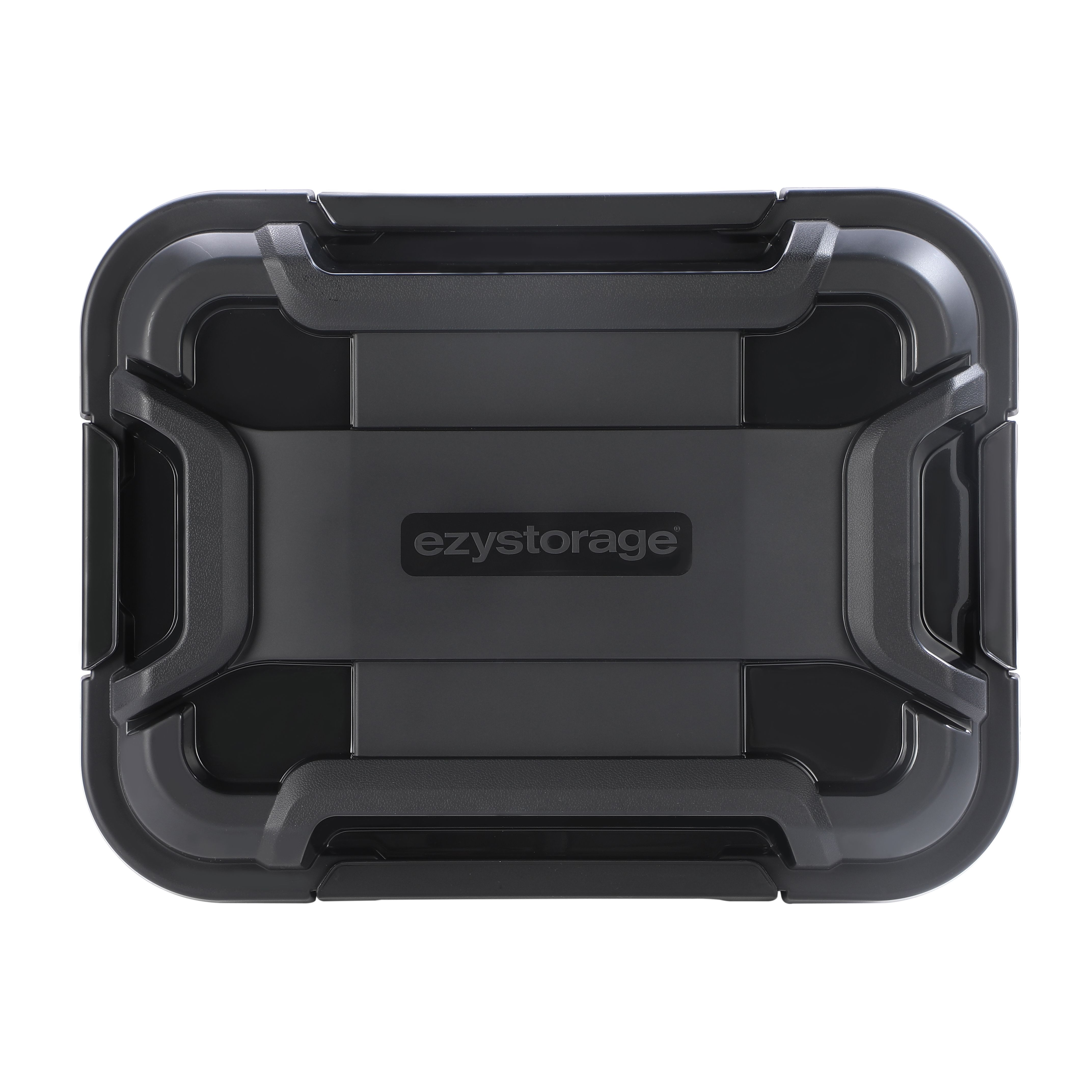 Ezy Storage Bunker tough Heavy duty Black 12L XS Stackable Storage box with Lid