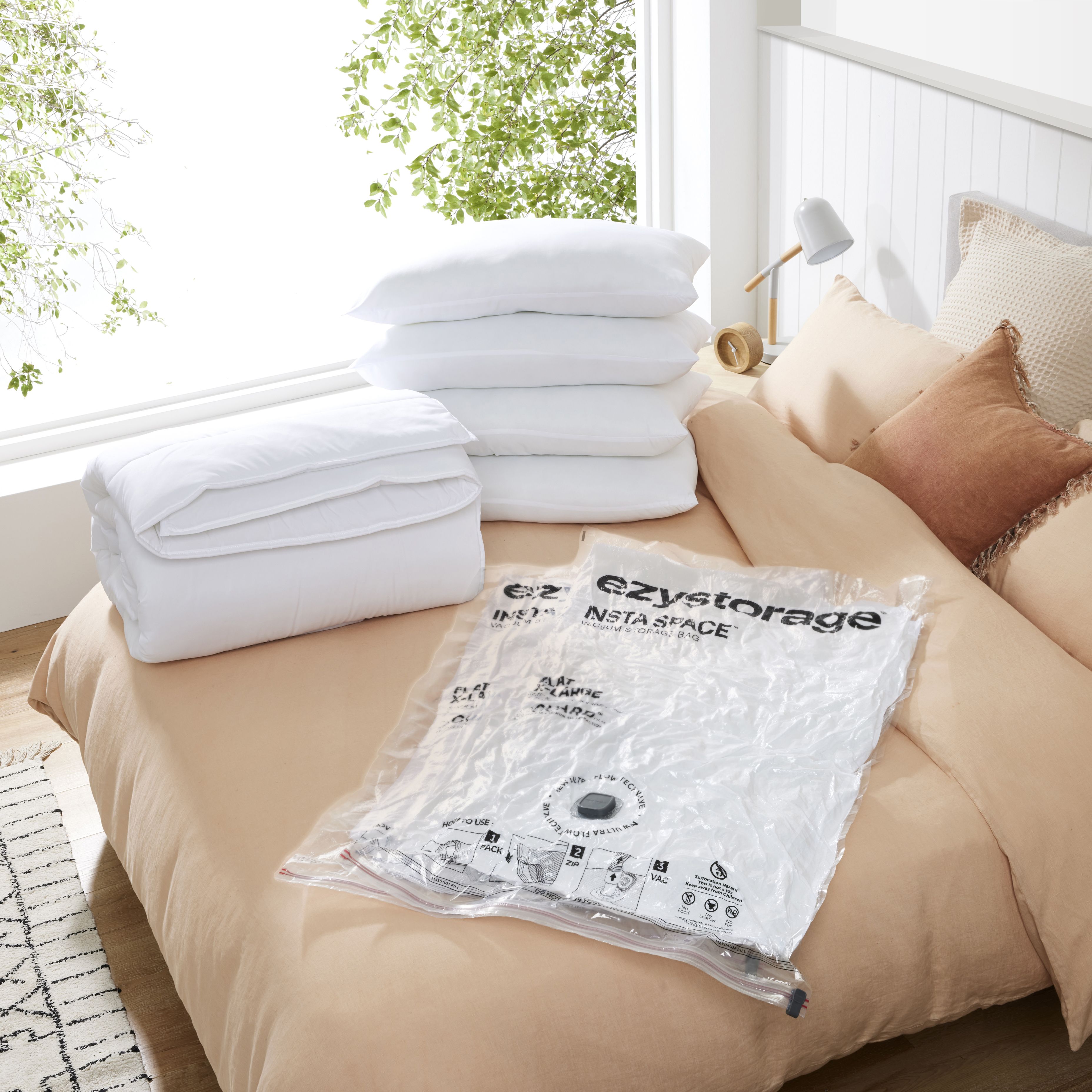Ezy Storage Insta space XL Vacuum storage bag, Pack of 2