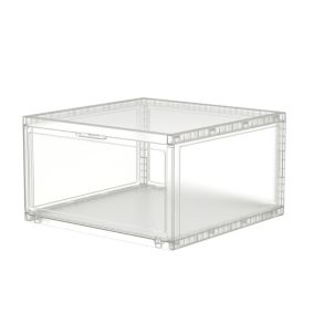 Ezy Storage Lada Clear 19L Large Stackable Storage box & Integrated lid