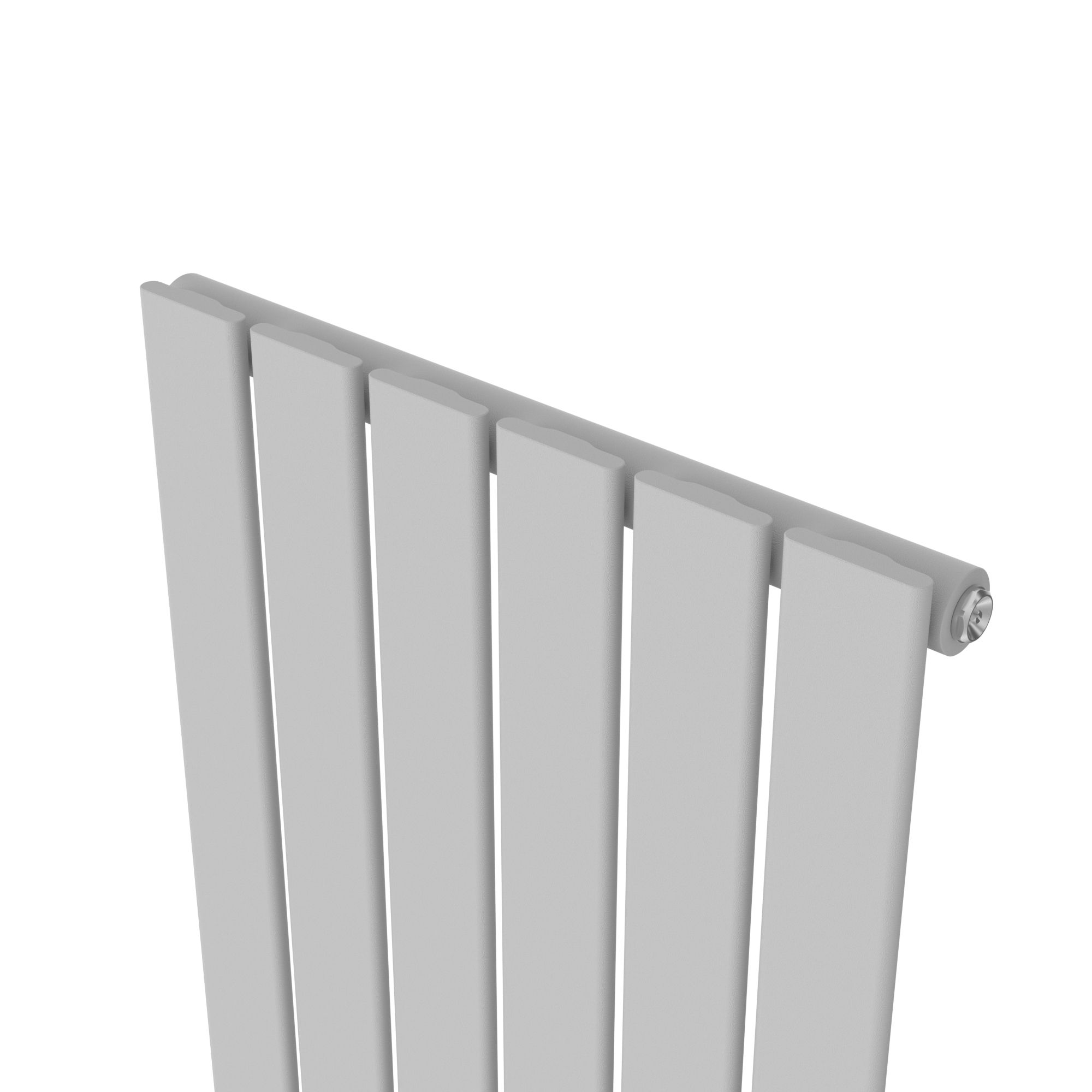 Faringdon White Vertical Designer Radiator, (W)452mm x (H)1800mm