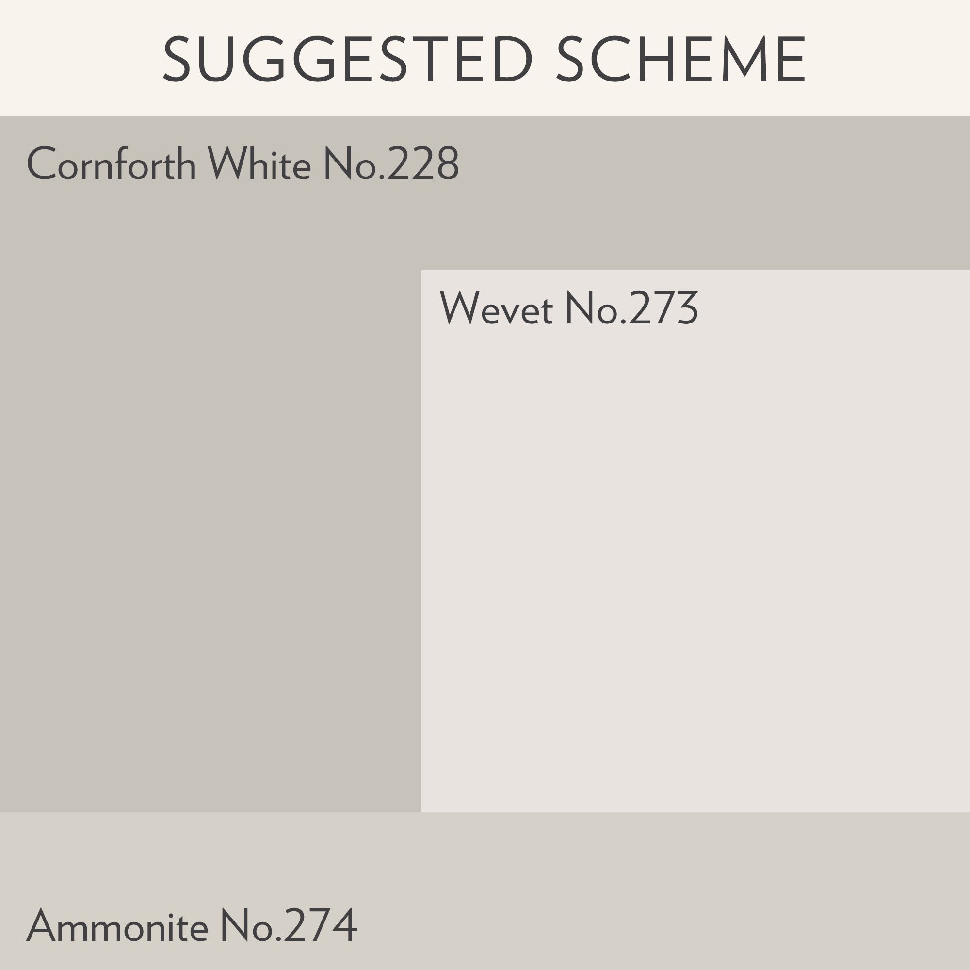 Farrow & Ball Cornforth White No.228 Flat eggshell Multi-surface Topcoat Paint, 2.5L Tin