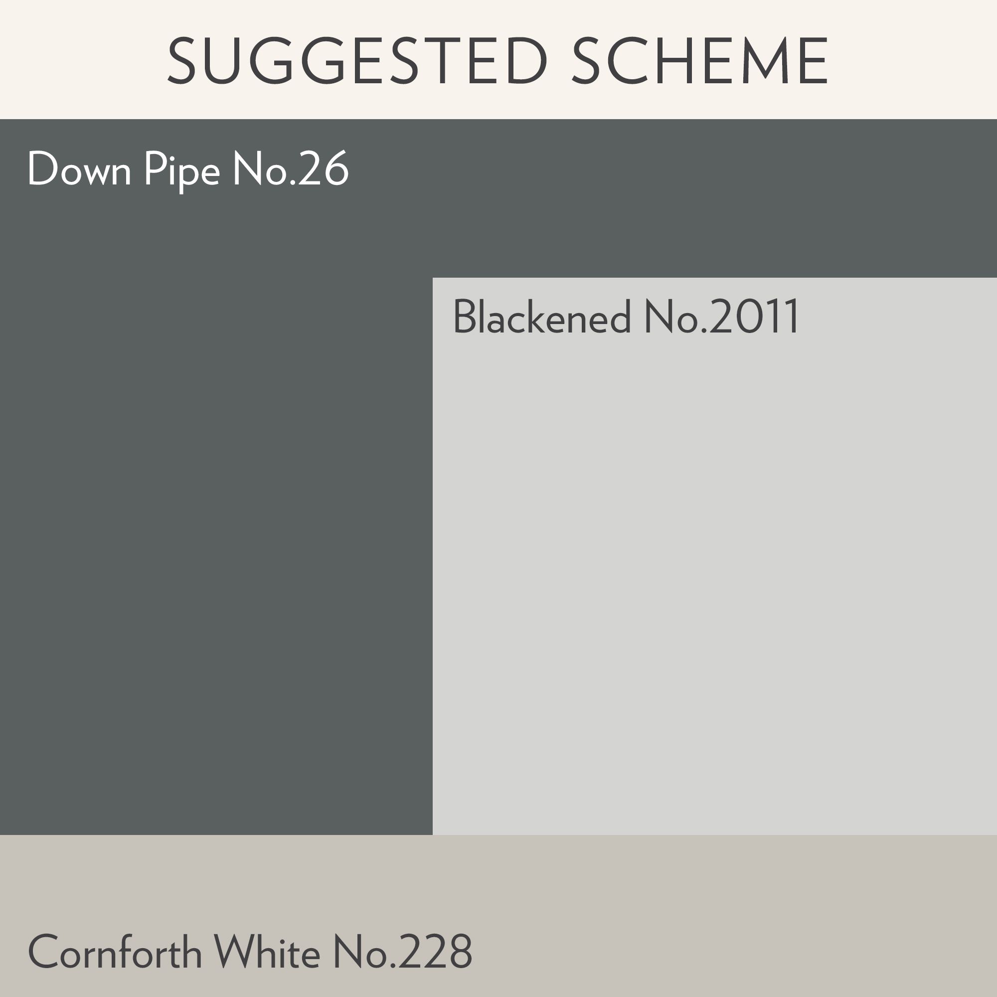 Farrow & Ball Down Pipe No.26 Flat eggshell Multi-surface Topcoat Paint, 750ml Tin