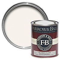 Farrow & Ball Estate All white No.2005 Eggshell Metal & wood paint, 750ml