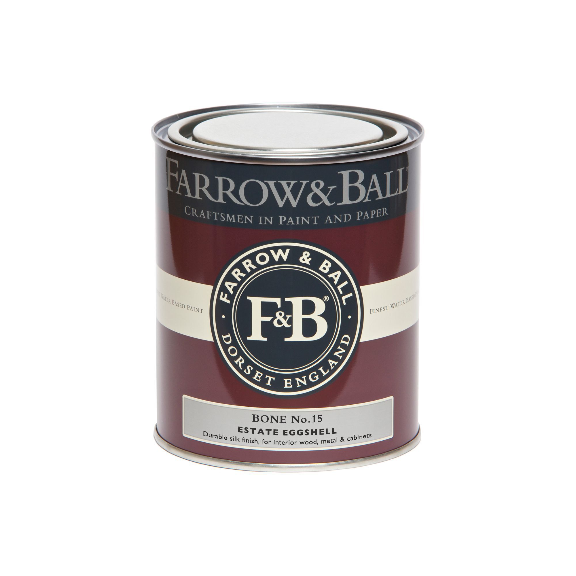 Farrow & Ball Estate Bone No.15 Eggshell Metal & wood paint, 750ml