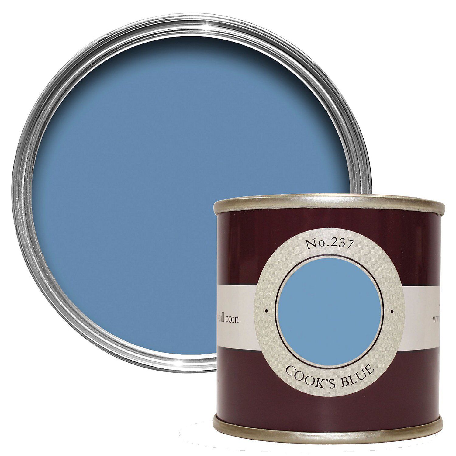 Farrow & Ball Estate Cook's blue No.237 Emulsion paint, 100ml Tester pot