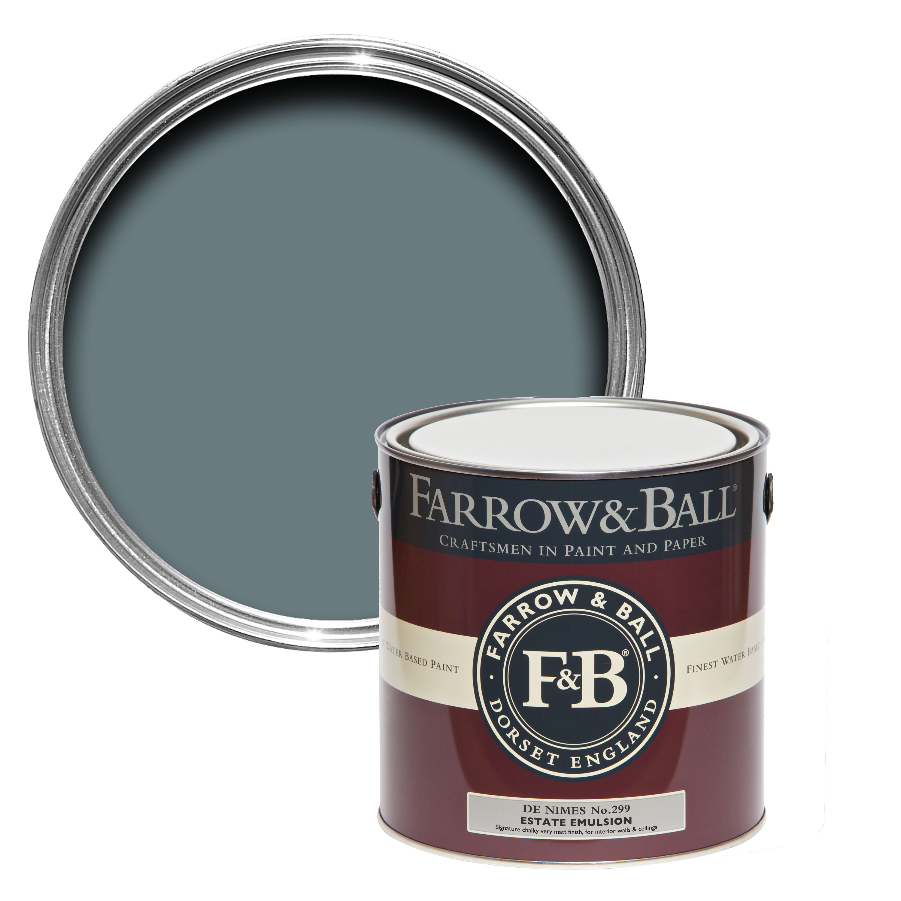 Farrow & Ball Estate De nimes No.299 Matt Emulsion paint, 2.5L