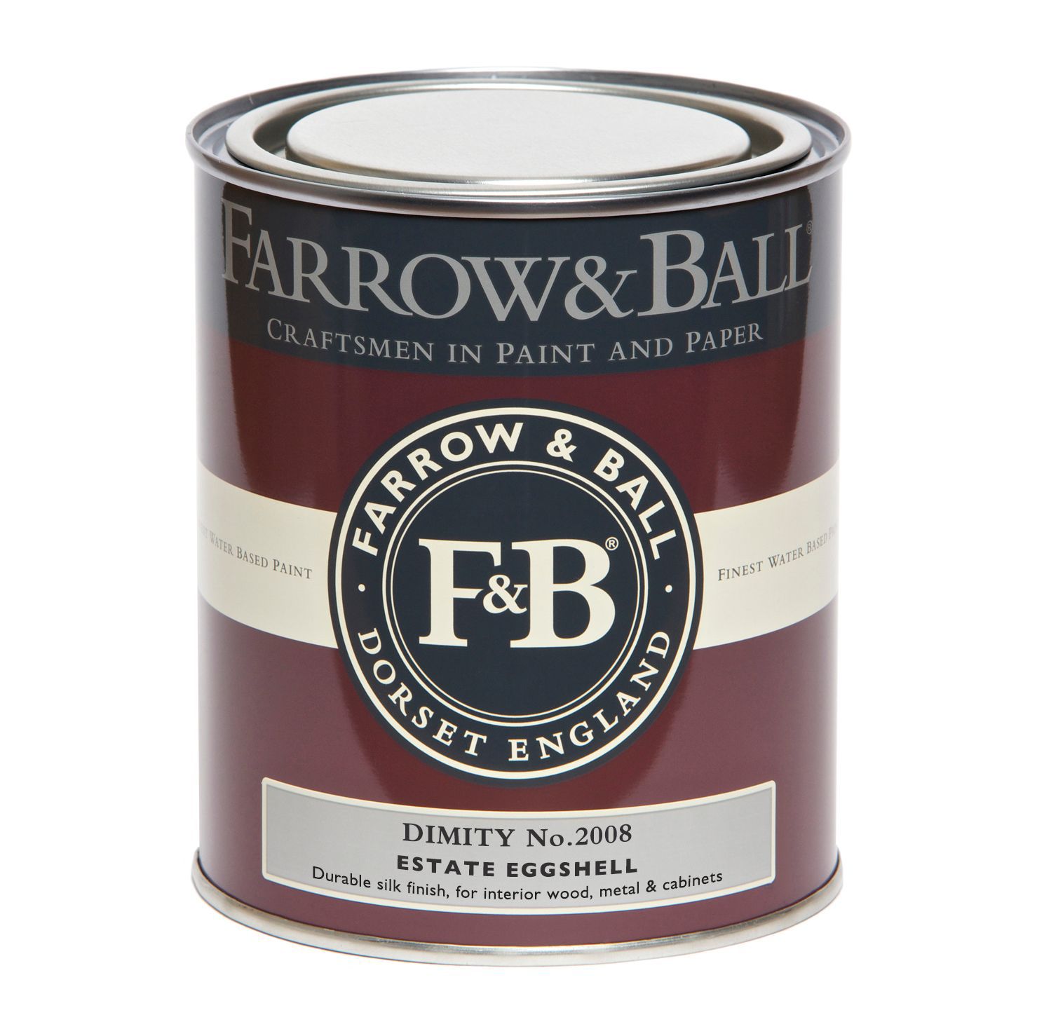 Farrow & Ball Estate Dimity No.2008 Eggshell Metal & wood paint, 750ml