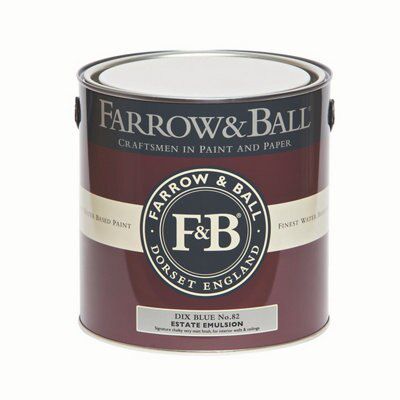 Farrow & Ball Estate Dix blue No.82 Matt Emulsion paint, 2.5L