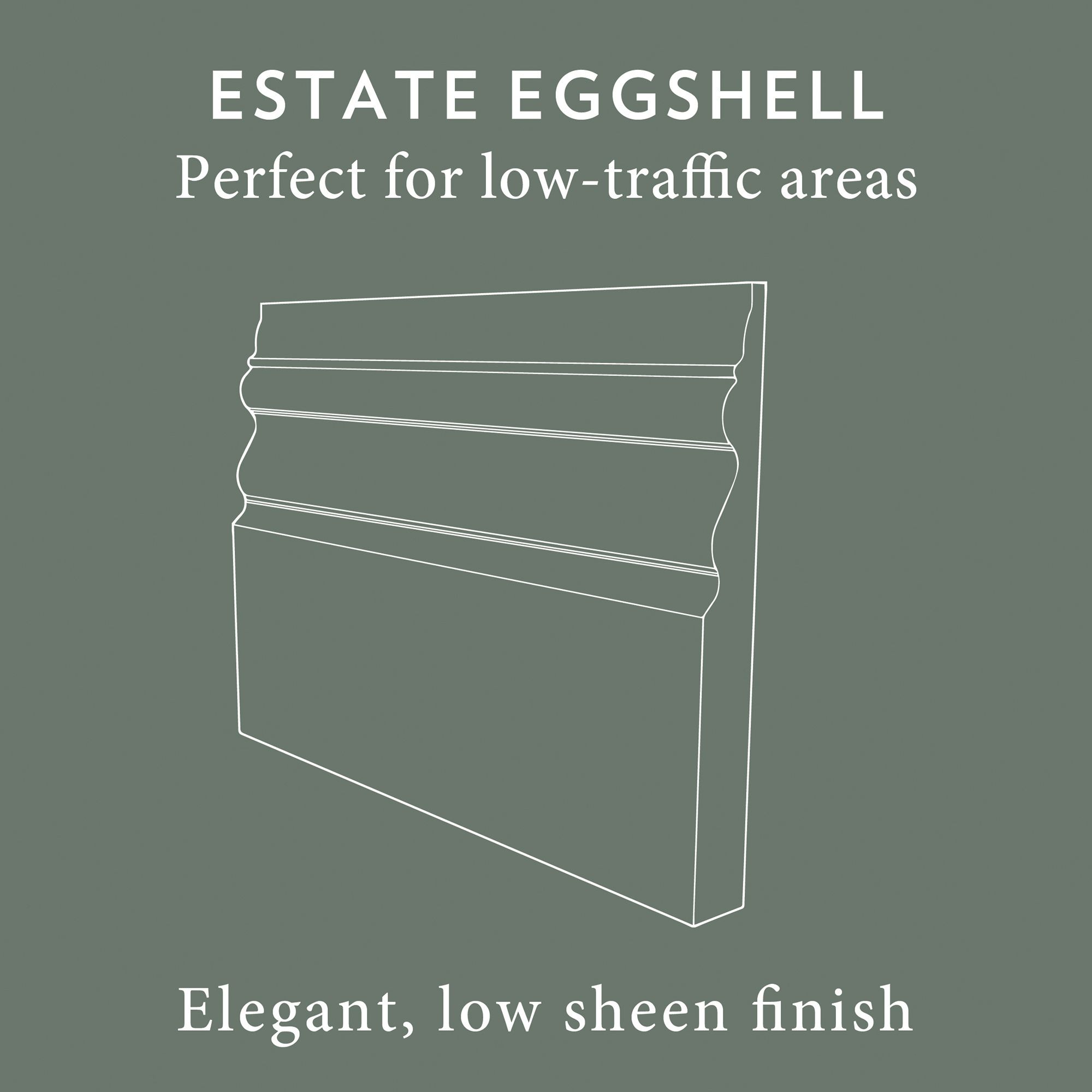 Farrow & Ball Estate Douter No.318 Eggshell Metal & wood paint, 750ml
