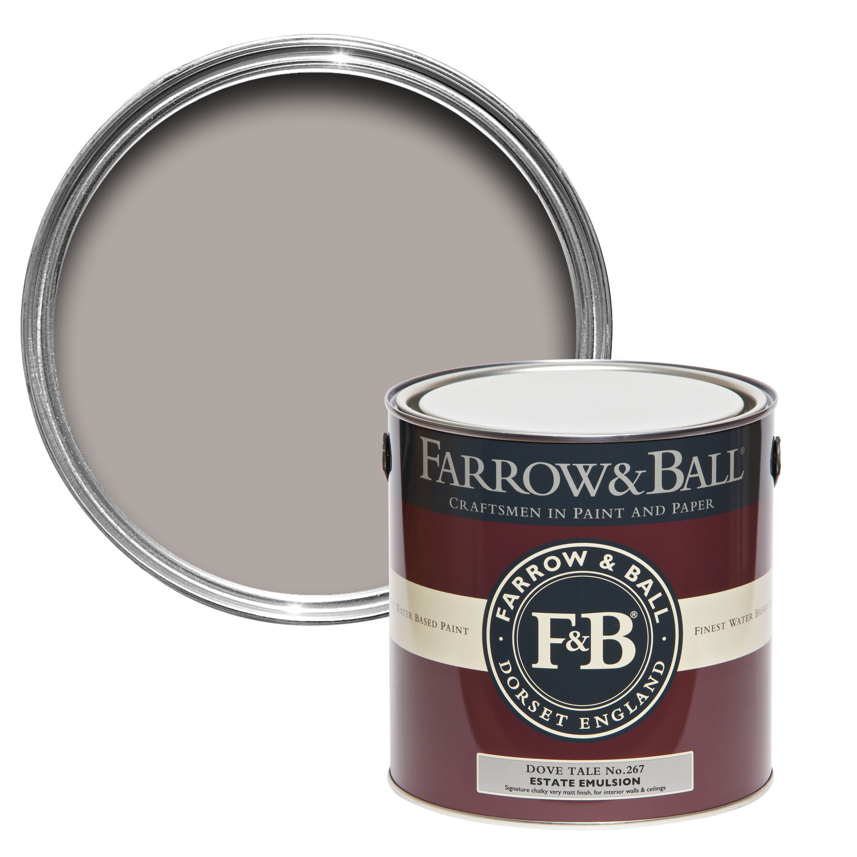 Farrow & Ball Estate Dove tale Matt Emulsion paint, 2.5L