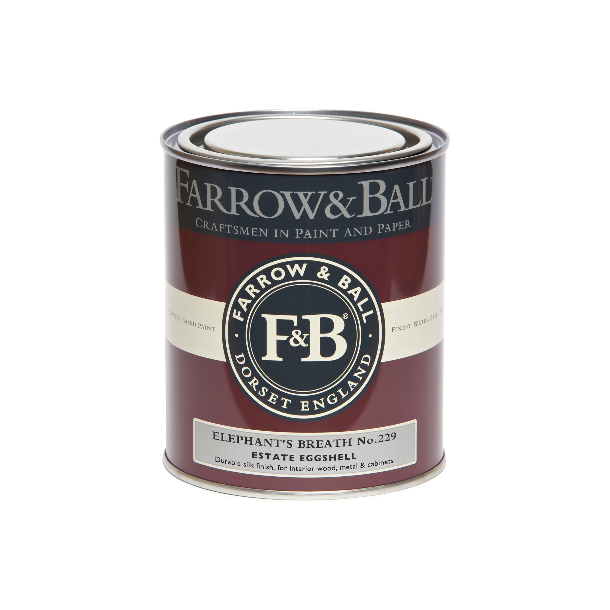 Farrow & Ball Estate Elephant's breath No.229 Eggshell Metal & wood paint, 750ml