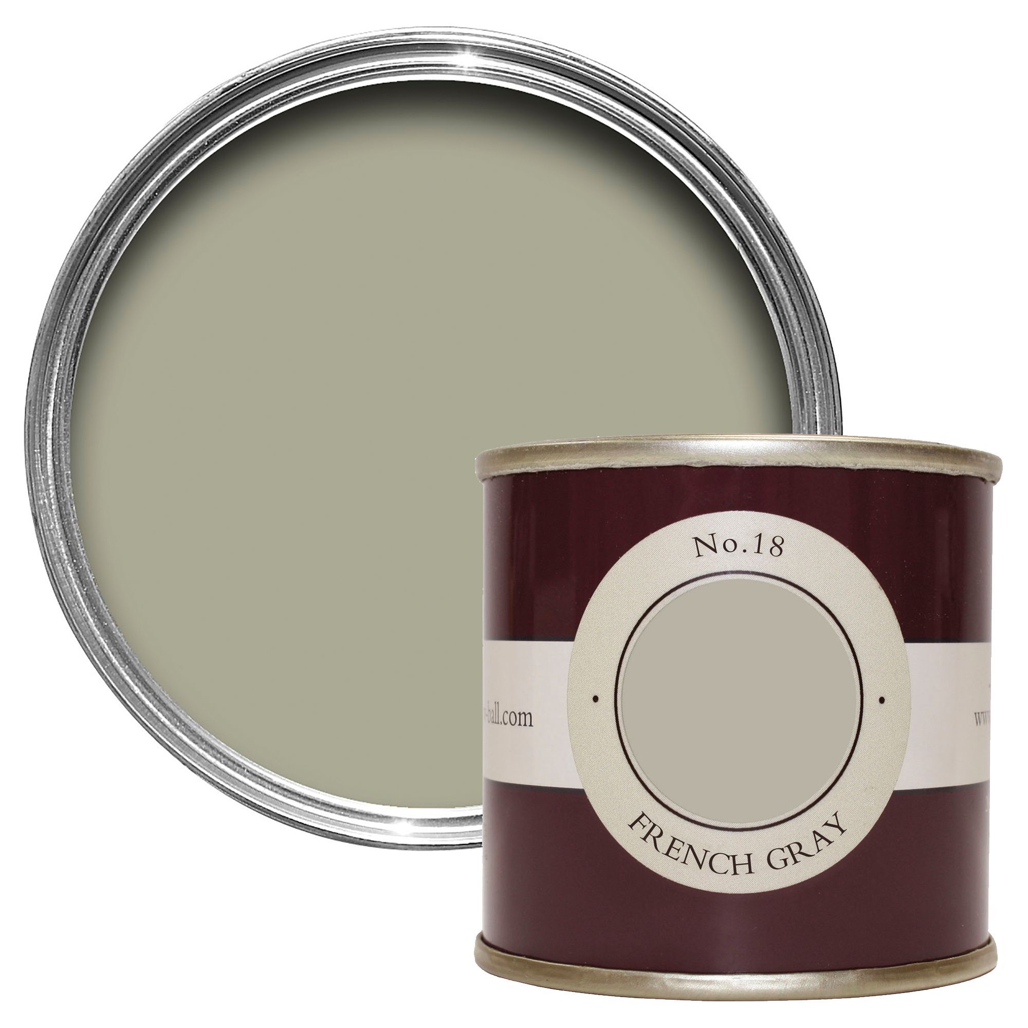 Farrow & Ball Estate French gray No.18 Emulsion paint, 100ml Tester pot