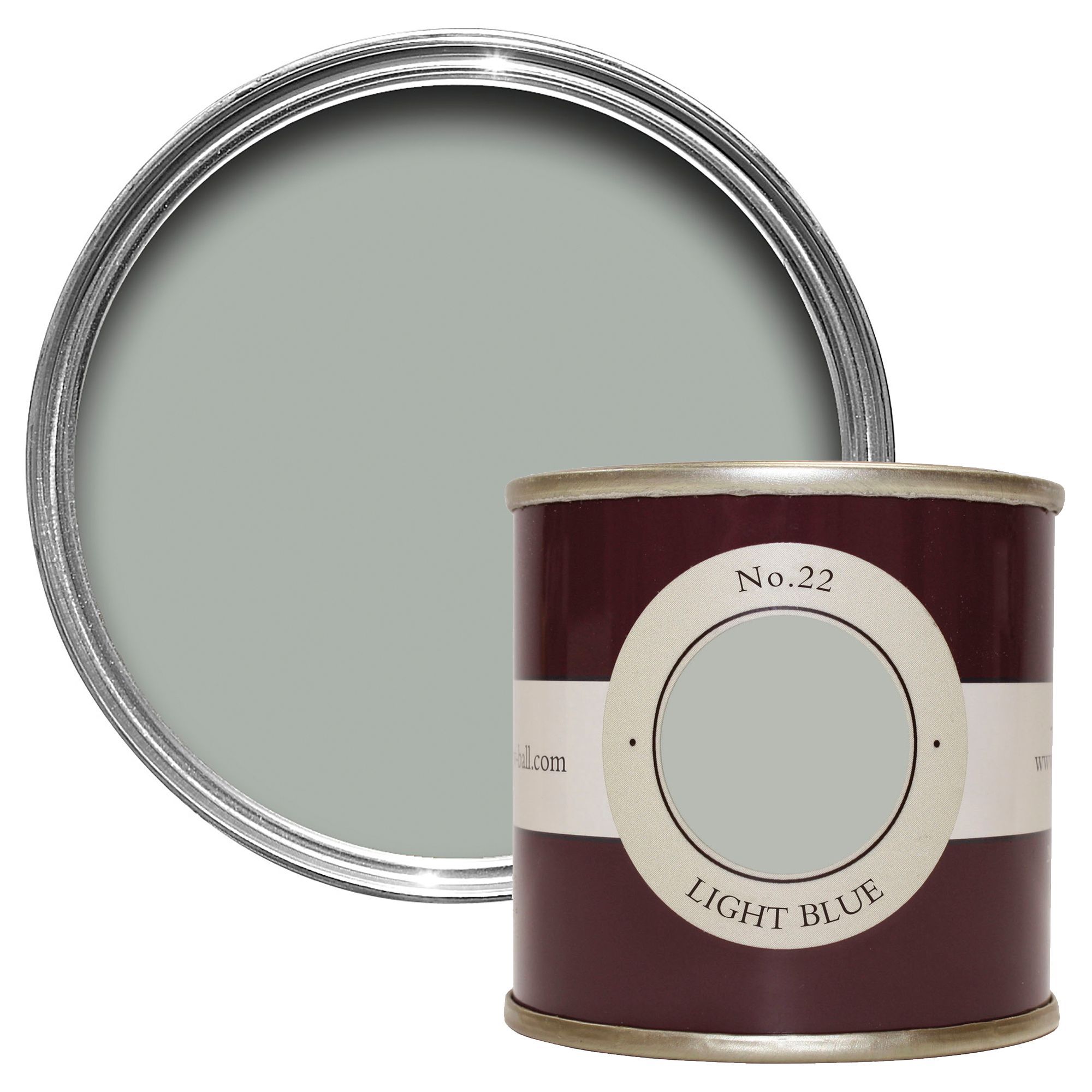 Farrow & Ball Estate Light blue No.22 Emulsion paint, 100ml Tester pot