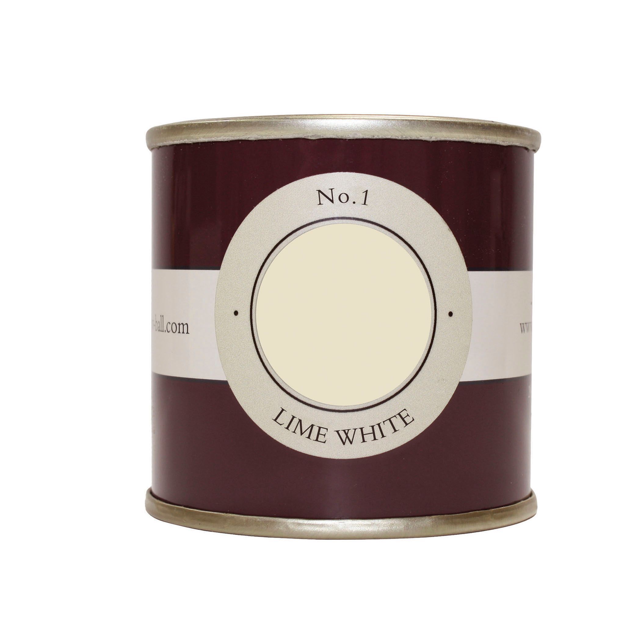 Farrow & Ball Estate Lime white No.1 Emulsion paint, 100ml Tester pot
