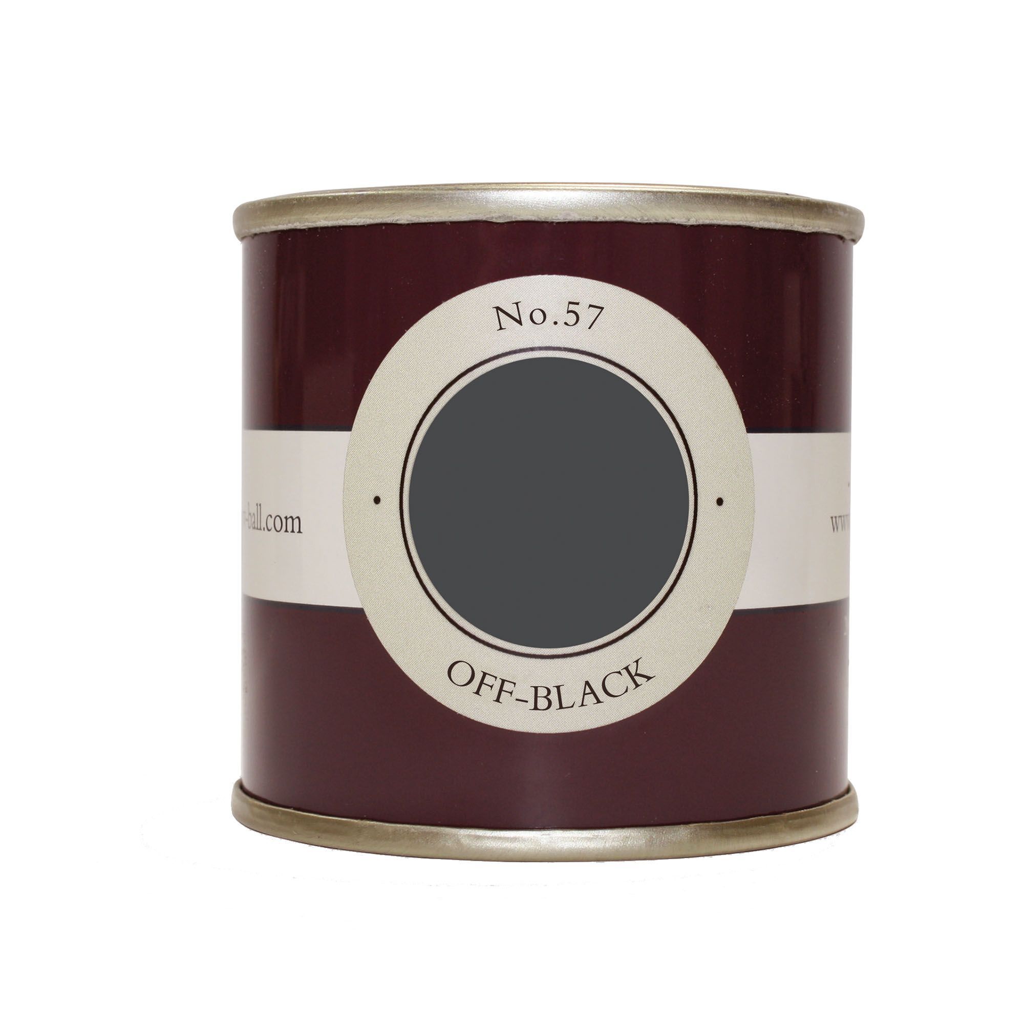 Farrow & Ball Estate Off-black No.57 Emulsion paint, 100ml Tester pot