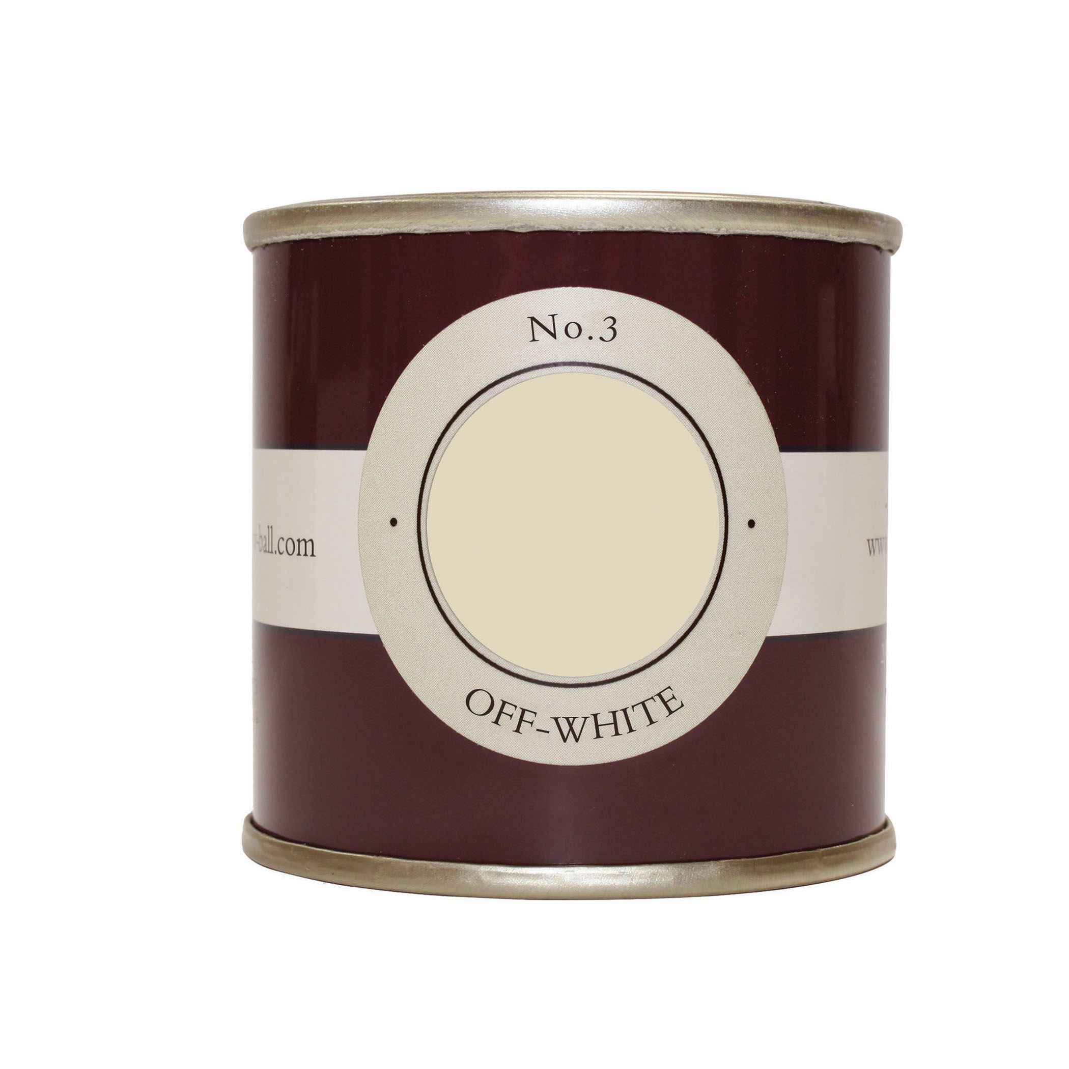 Farrow & Ball Estate Off white No.3 Emulsion paint, 100ml Tester pot