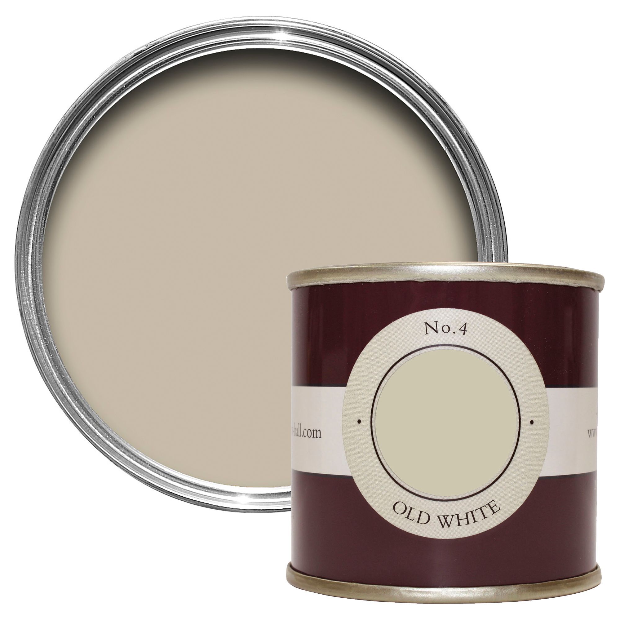 Farrow & Ball Estate Old white No.4 Emulsion paint, 100ml Tester pot