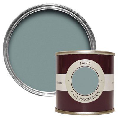 Farrow & Ball Estate Oval room blue No.85 Emulsion paint, 100ml Tester pot