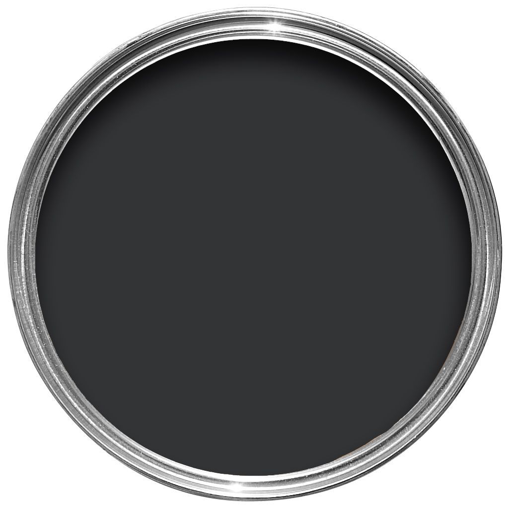 Farrow & Ball Estate Pitch black No.256 Emulsion paint, 100ml Tester pot