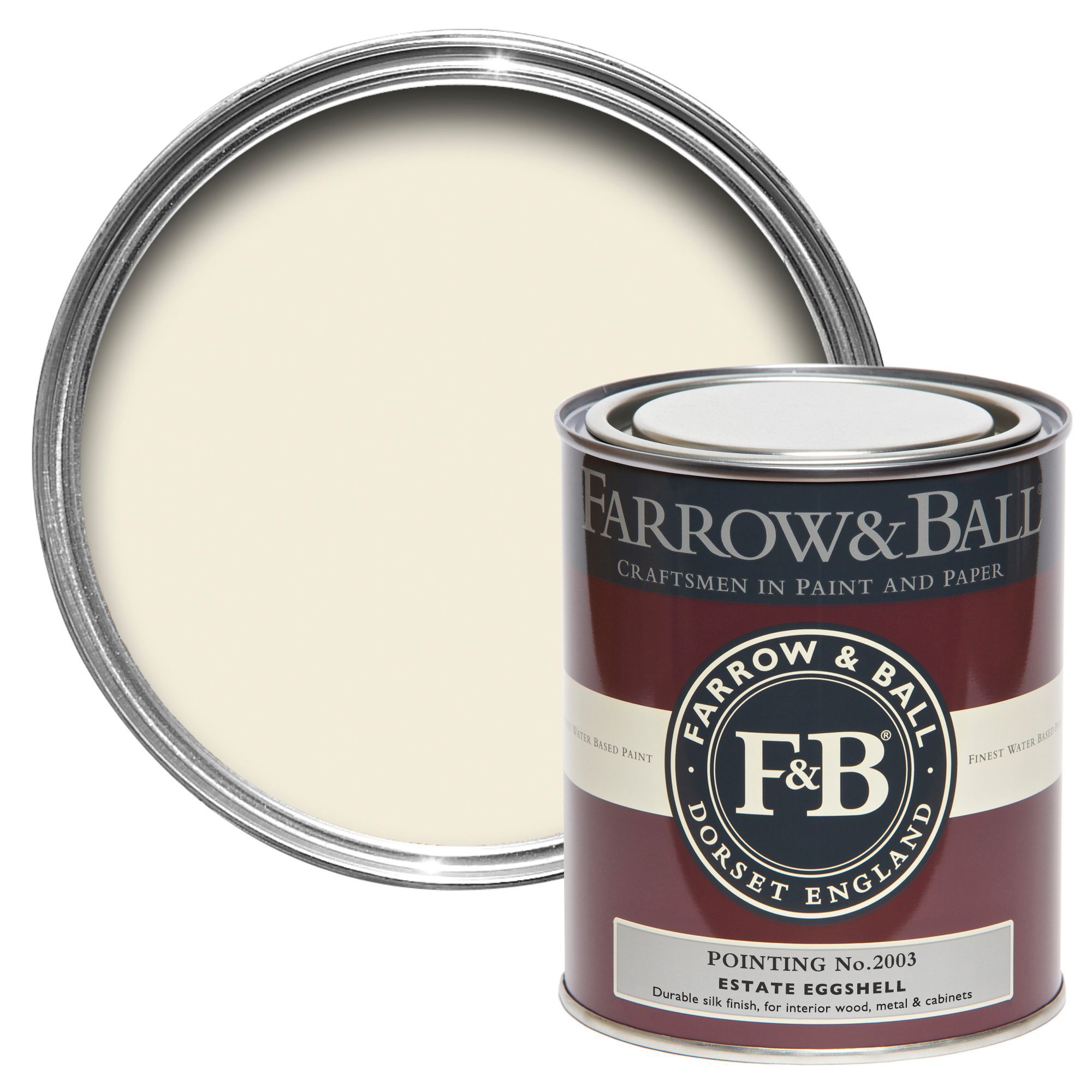 Farrow & Ball Estate Pointing No.2003 Eggshell Metal & wood paint, 750ml