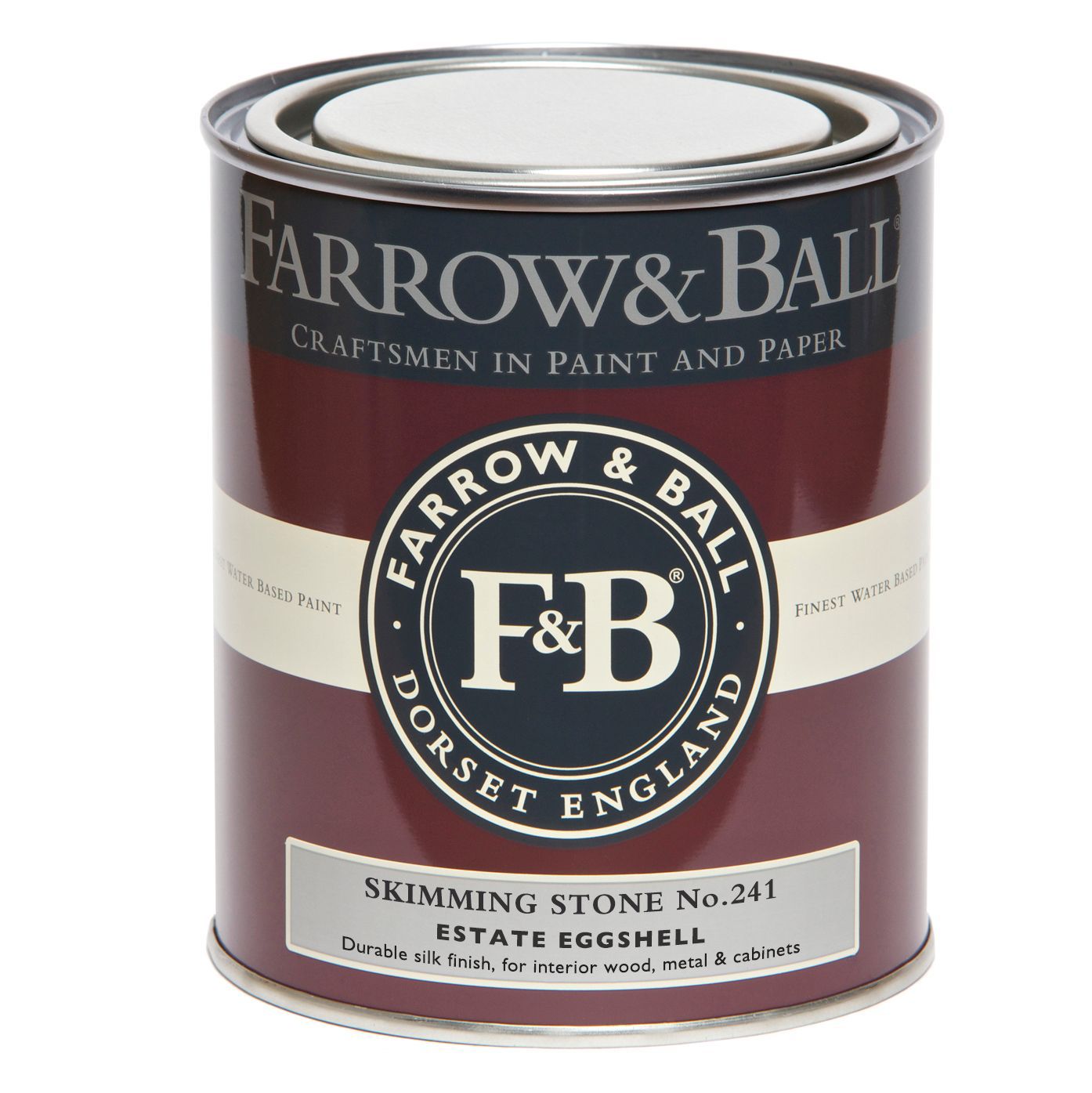 Farrow & Ball Estate Skimming stone No.241 Eggshell Metal & wood paint, 750ml