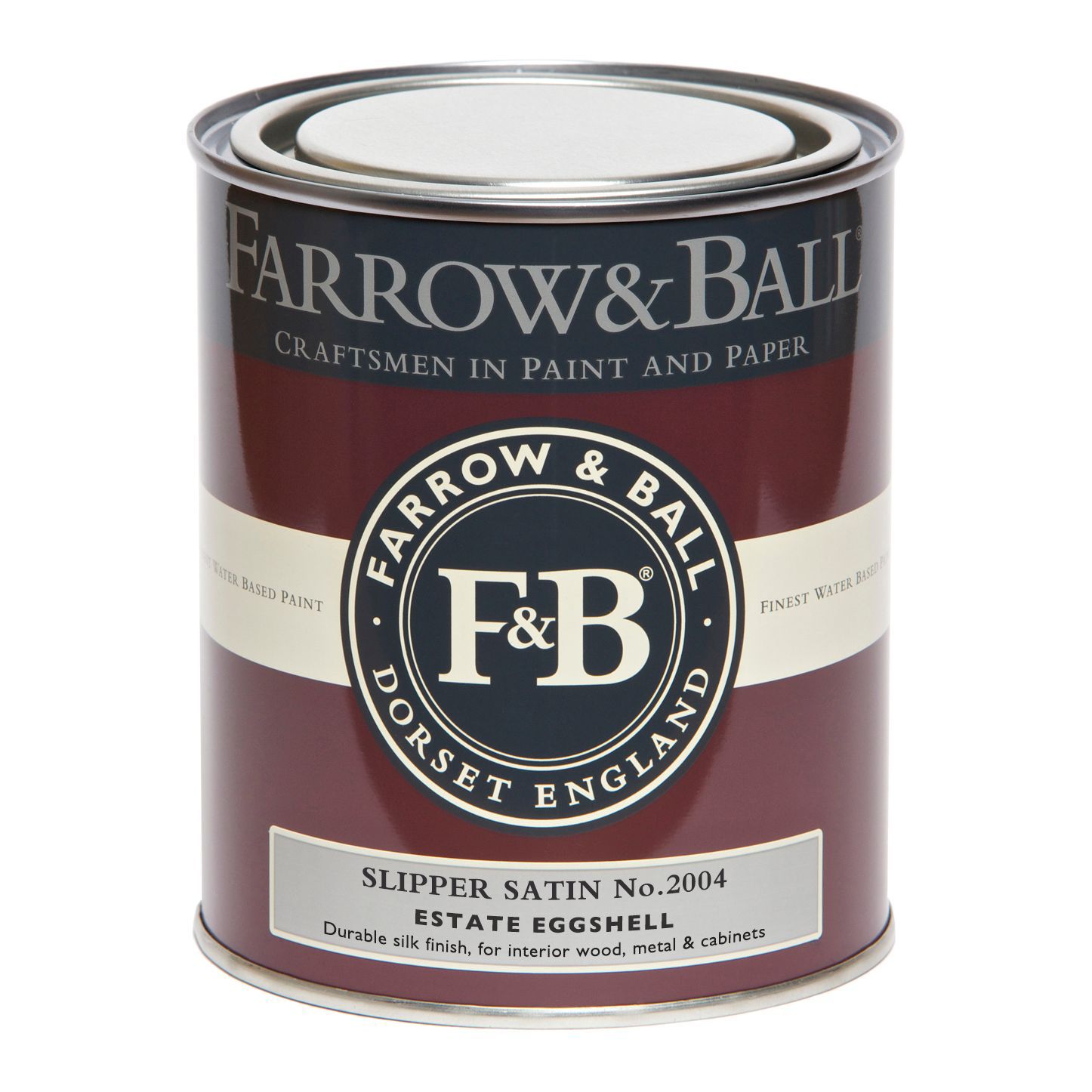 Farrow & Ball Estate Slipper satin No.2004 Eggshell Metal & wood paint, 750ml