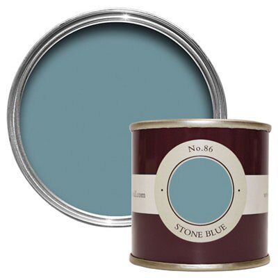 Farrow & Ball Estate Stone blue No.86 Emulsion paint, 100ml Tester pot