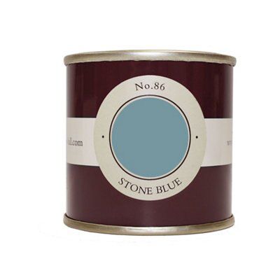 Farrow & Ball Estate Stone blue No.86 Emulsion paint, 100ml Tester pot